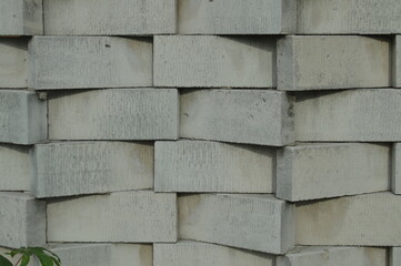 background pattern, shape, texture of walls or walls made of light brick material or white Hebel brick