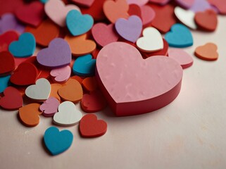 Obraz premium heart shaped candies