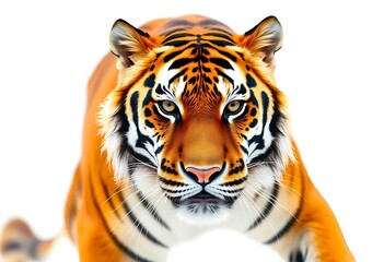 Fototapeta premium tiger isolated on white background