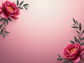 A gradient from blush pink to deep burgundy with peonies 