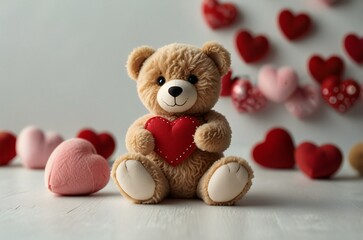 teddy bear and heart
