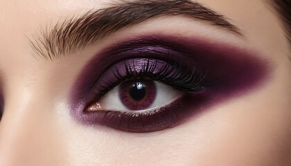 Obraz premium close up of eye with makeup