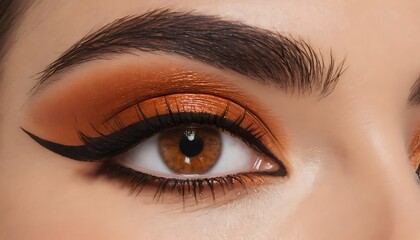 Fototapeta premium close up of eye with makeup