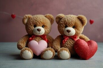 Fototapeta premium teddy bear with heart