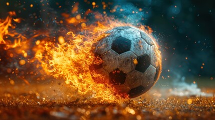 Soccer Ball on Fire
