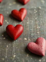 Obraz premium red heart on wooden background
