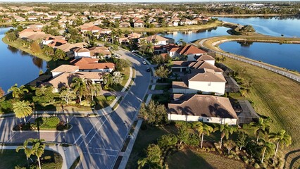 sunset at Lakewoord Ranch, Florida master-planned community near Sarasota