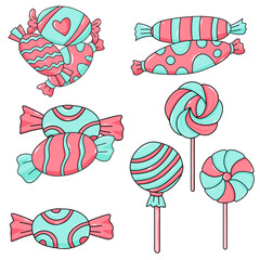 Set of candy illustration 