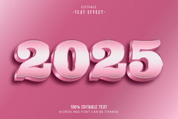 2025 editable text effect 3d emboss modern style