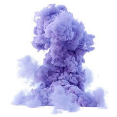 Fototapeta premium A periwinkle smoke explosion, photorealistic
