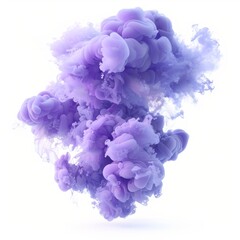 Fototapeta premium A periwinkle smoke explosion, photorealistic