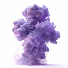 Fototapeta premium A plum smoke eruption, photorealistic