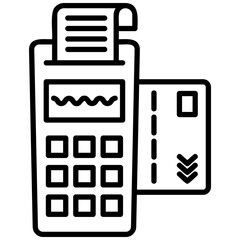 Payment Gateway Icon in Line Style
