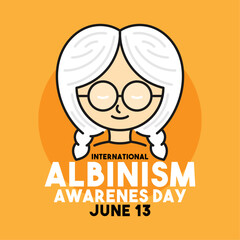 International Albinism Awareness Day. June 13.