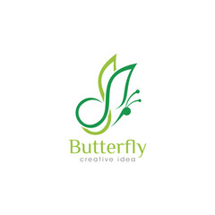 Creative Butterfly Concept Logo Design Template