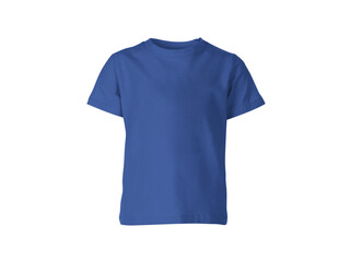 Heather Royal Blue colour blank fashion tee front mockup template