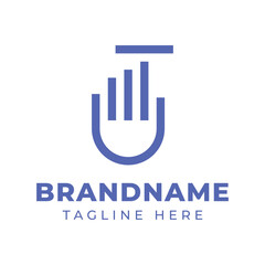 Letter T Financial Hand Pick Logo, symbolizing precision, financial expertise, and strategic decision making