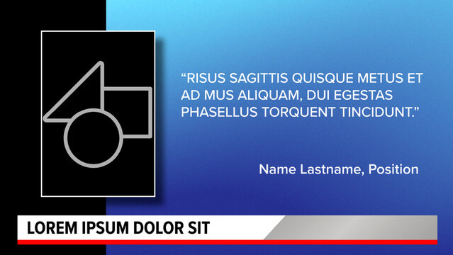 Broadcast News Layout with Media