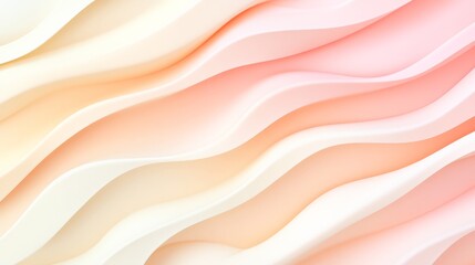 Obraz premium Soft Pastel Waves with Calming Gradient Background