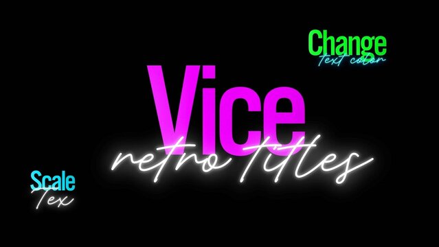 Vice Titles Classic Glow