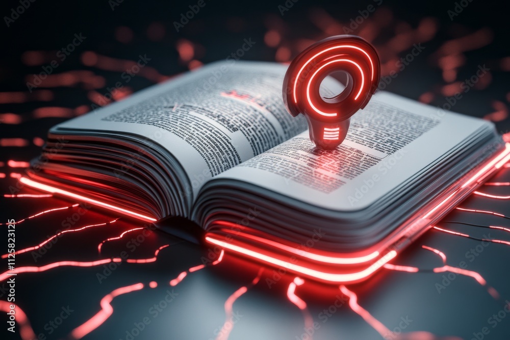 Poster A futuristic editing interface projected in holographic 3D, with a glowing manuscript surrounded by dynamic AI editing tools