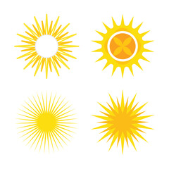 Sun Logo Template Icon