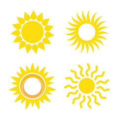 Sun Logo Template Icon