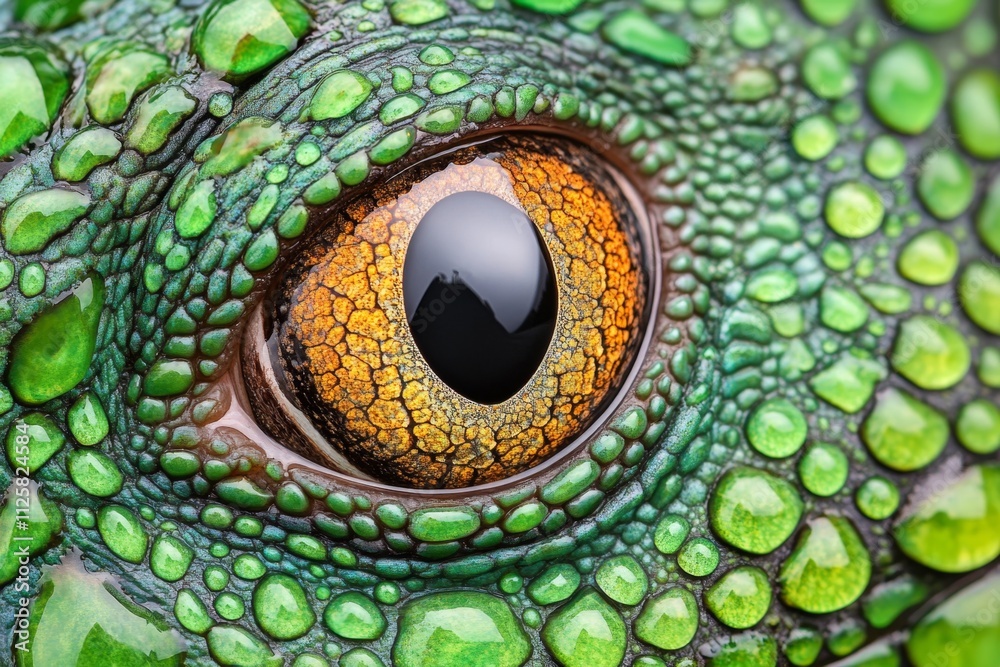 Poster a hyper-realistic close-up of water droplets falling onto a vibrant green leaf, with intricate refle