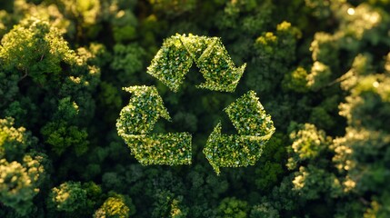 Recycled Leaf Icon Representing Carbon Neutral and Sustainable Green Practices