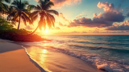 Tropical Sunset Beach