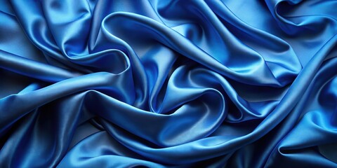 Fototapeta premium Elegant blue silk background perfect for luxury and fashion designs, elegant, blue, silk, background, luxury, fashion, texture