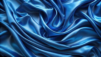 Fototapeta premium Blue silk background with a luxurious and elegant texture , silk, blue, background, fabric, smooth, elegant, luxurious