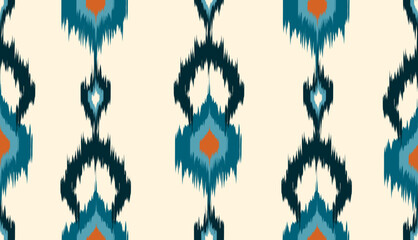 geometric ethnic vintage texture vector art design. textile fashion pattern line ikat seamless pattern and batik fabric texture asian background wallpaper geometry indian. Ethnic abstract ikat art .