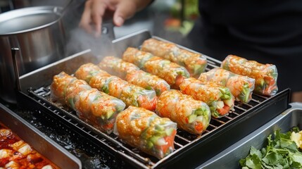 Naklejka premium thailand street food ,Thai food