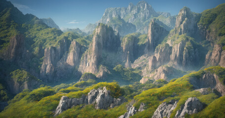 landscape in the mountains