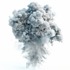 Fototapeta premium A silver smoke explosion, ultra-detailed