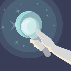 Idol luminous cheering stick glow stick cheering tool illustration