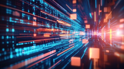 Obraz premium A professional interview is being recorded in a modern television studio with a blurred background, highlighting innovative media technologies. Generative AI