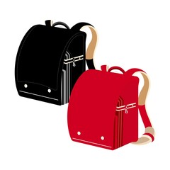 ランドセル　セット　赤　黒
