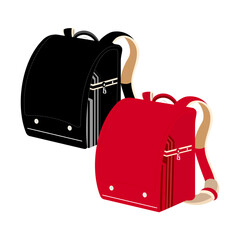 ランドセル　赤、黒　セット