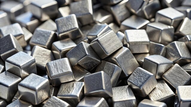 Close up of ferrotitanium alloy for enhancing steel and alloy properties, ferrotitanium, alloy, metal, steel