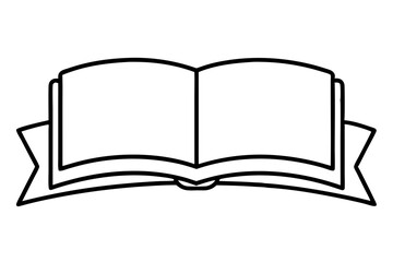 open book vector illustration