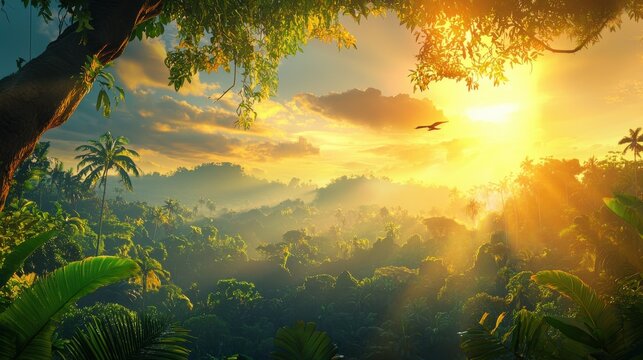 Exploring lush vegetation in a jungle environment natural wonders scenic landscapes tropical rainforests vibrant ecosystems