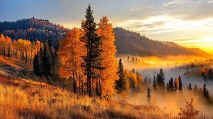 Obraz premium Sunbeams streaming through forest trees majestic woodland nature photography tranquil environment sunrise viewpoint emphasizing natural beauty