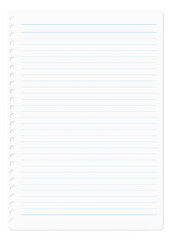 シンプルなルーズリーフ、正方形の点線の罫線