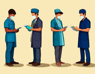 Frontline Heroes: A Symbolic Illustration Honoring the Dedication and Resilience of Healthcare Professionals