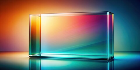 Fototapeta premium Flowing gradient multilayer glass background, rendering, glass,gradient, multilayer, abstract, design, texture, colorful