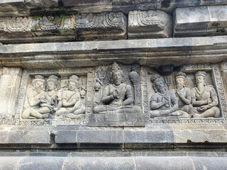 The Prambanan temple complex near Yogyakarta city, Central Java, Indonesia