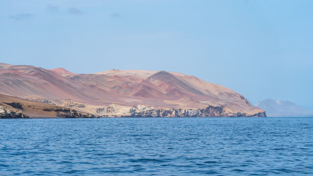 Rainbow Desert Landscapes of the Paracas Coastline, Peru