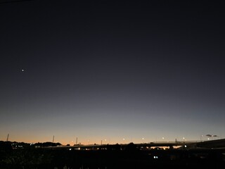 night view of the city